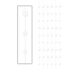 Beistle Club Pack Of 72 Decorative Celebration White Hanging Dot Stringers 6'