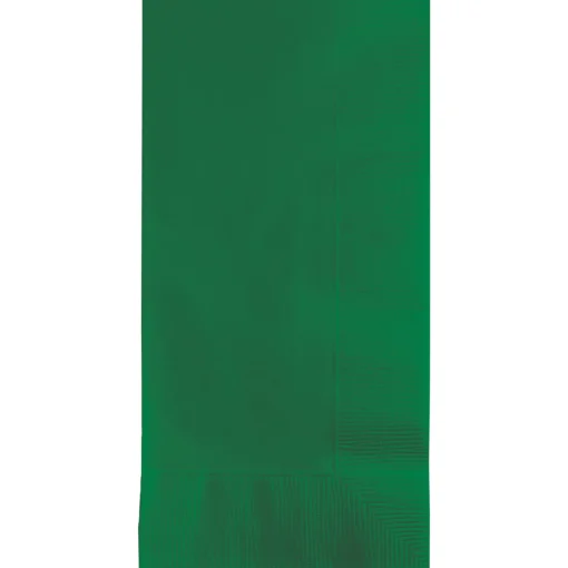 Party Central Club Pack Of 600 Emerald Green Premium 2-Ply Disposable Dinner Napkins 8"