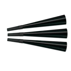 Beistle Club Pack Of 180 Festive Black New Year's Eve Foil Trumpet Horn Party Favors 9"