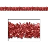 Specialty Garland*Beistle Club Pack Of 12 Festive Metallic Red Foil Tinsel 6-Ply Christmas Garlands 15' - Unlit