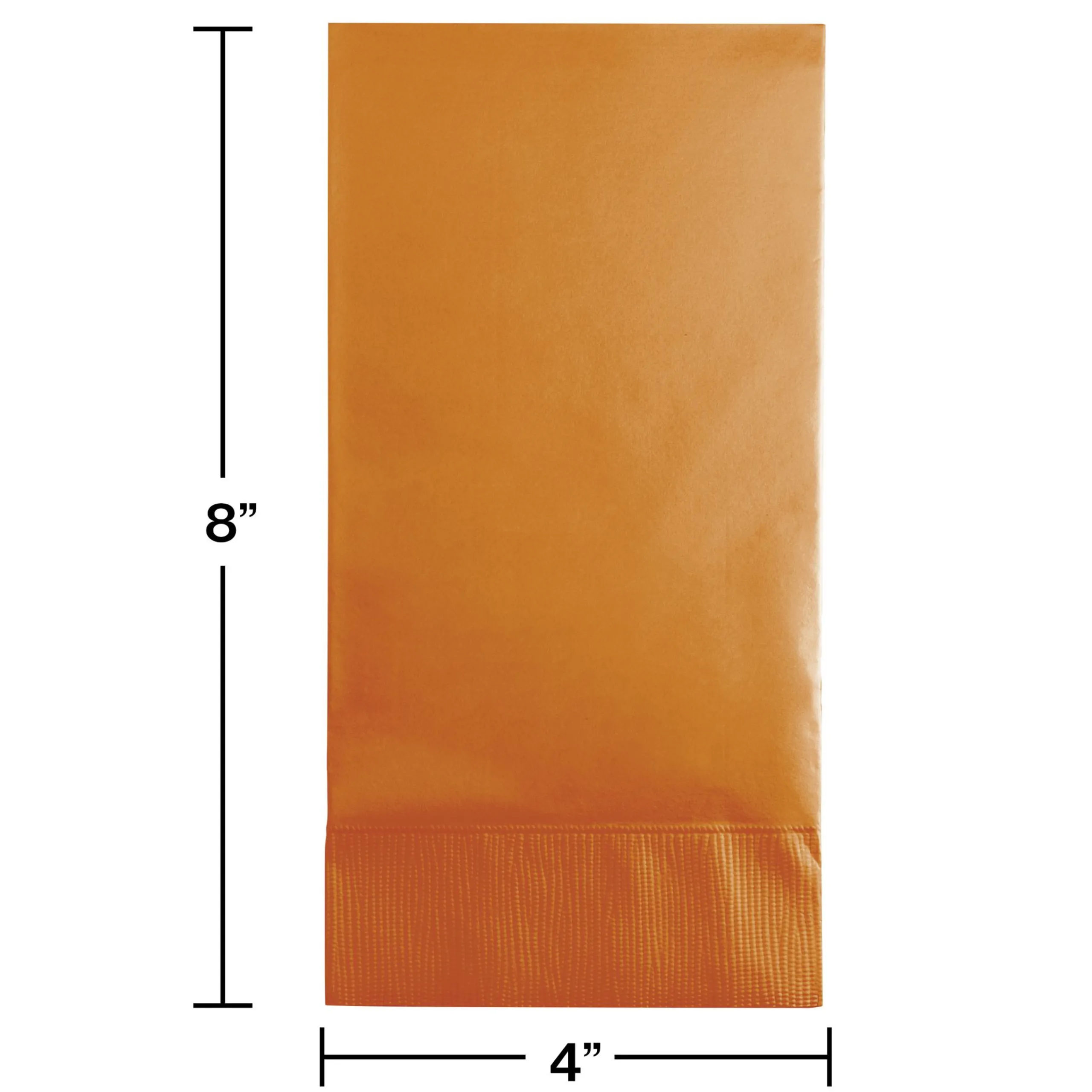 Party Central Club Pack Of 192 Gold Pumpkins Spice Premium 3-Ply Disposable Party Napkins 8"