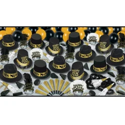 Beistle Club Pack Of 50 Grand Deluxe Gold "Happy New Years" Legacy Party Favor Hat Kits