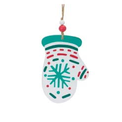 Melrose Stockings></noscript>Club Pack Of 12 Green And Red Mitten With Stocking Christmas Ornaments 8
