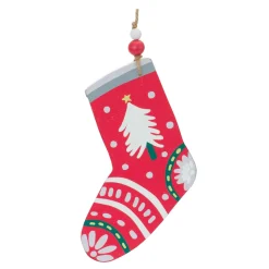 Melrose Stockings></noscript>Club Pack Of 12 Green And Red Mitten With Stocking Christmas Ornaments 8