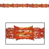 Beistle Club Pack Of 12 Metallic Gold, Orange And Red Autumn Harvest Garland Party Decorations 9' - Unlit