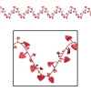 Party Central Club Pack Of 12 Metallic Red Valentine's Day Heart Garland, 25'