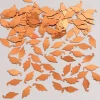 Party Central Club Pack Of 12 Orange Mortarboard Cap Hat Shaped Graduation Day Celebration Confetti Bags 0.5 Oz.