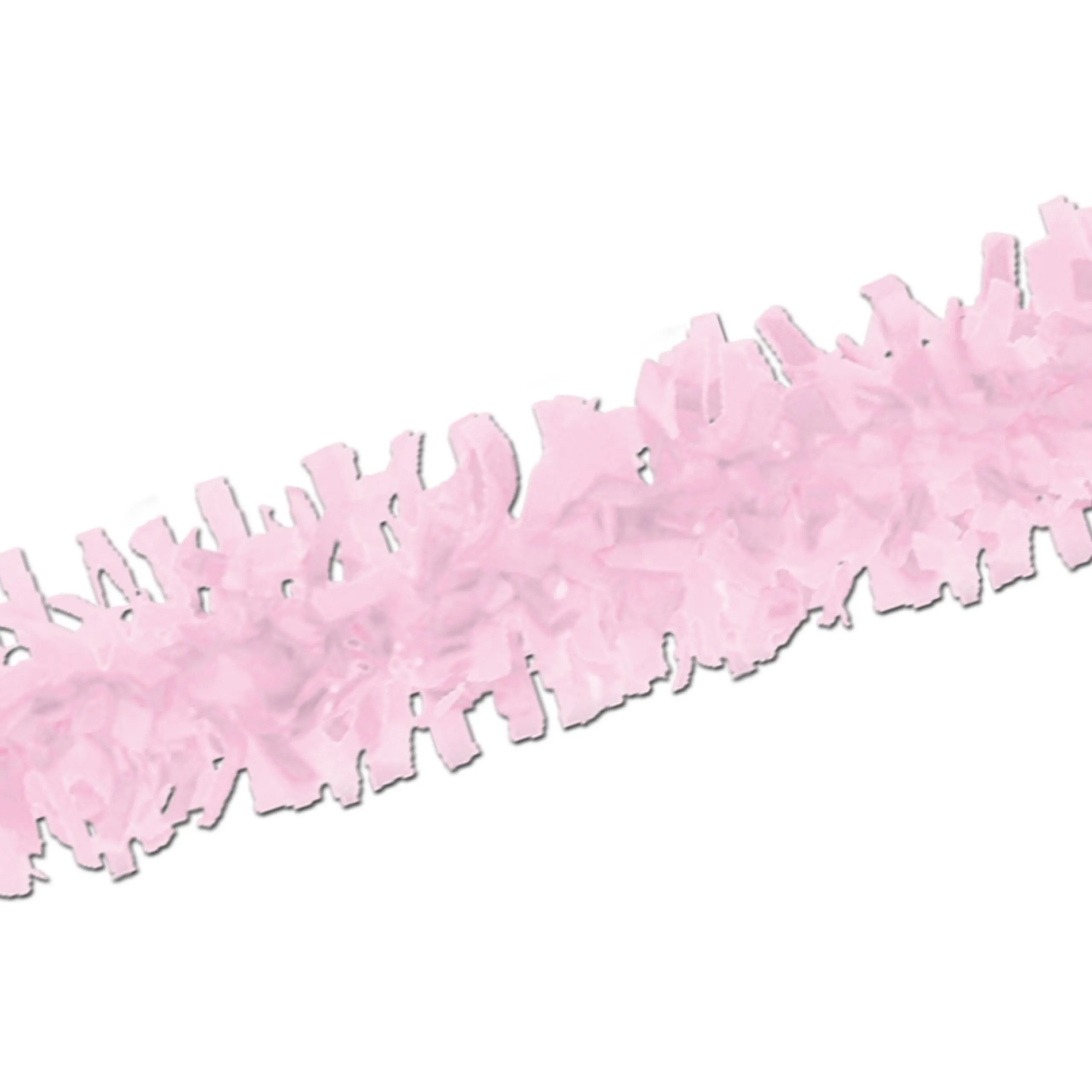 Beistle Club Pack Of 12 Packaged Pink Tissue Festooning Decorations 25'