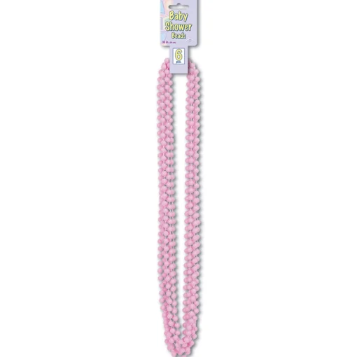 Party Central Club Pack Of 72 Pastel Pink Baby Shower Beaded Necklace Party Favors 33''