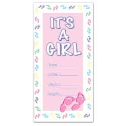 Party Central Club Pack Of 12 Pink And White Baby Shower Themed "It's A Girl" Door Cover Party Decors 5'