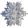 Beistle Club Pack Of 12 Prismatic 3-D Winter Snowflake Centerpiece Party Decorations 10"