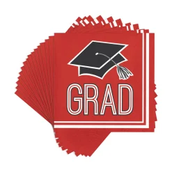 Party Central Club Pack Of 360 Red And Black 2-Ply School Spirit Beverage Disposable Party Napkins 5