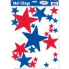 Party Central Club Pack Of 432 Red And Blue Star Window Cling Decors 17"