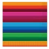 Party Central Club Pack Of 192 Red And Blue Striped Fiesta Disposable Luncheon Party Napkins 6.75"