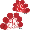 Beistle Club Pack Of 12 Red And White Valentine Pop-Over Honeycomb Centerpiece Party Decorations 10"