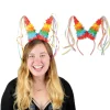 Party Central Club Pack Of 12 Red And Yellow Mexican Fiesta Pinata Party Headbands Costume Accessories - One Size