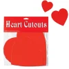 Beistle Club Pack Of 216 Red Valentine Heart Cutout Decorations 12"