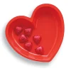 Party Central Club Pack Of 12 Red Valentines Day Serving Trays 9"
