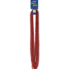 Party Central Club Pack Of 144 Red Valentine's Day Small Round Beaded Necklace Party Favors 33''