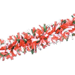 Specialty Garland*Beistle Club Pack Of 24 Red, White And Green Festive Tissue Festooning Decorations 25'