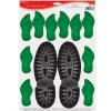 Party Supplies*Beistle Club Pack Of 12 Santa & Elf Footprints Peel 'N Place Christmas Decorations