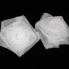 The Ribbon People Club Pack Of 48 Sheer White Rose Craft Ribbon Flowers 2"
