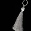 Party Supplies*The Ribbon People Club Pack Of 40 Shimmering Silver Contemporary Tassels 3"
