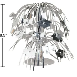 Party Central Club Pack Of 12 Silver Graduation Mini Cascade Centerpieces Party Decors 8.5"