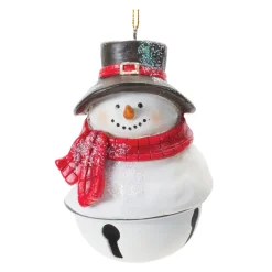 Melrose Snowmen></noscript>Club Pack Of 12 Snowman Sleigh Bell Christmas Ornaments 4
