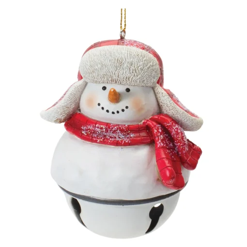 Melrose Snowmen>Club Pack Of 12 Snowman Sleigh Bell Christmas Ornaments 4"
