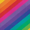 Party Central Club Pack Of 192 Vibrantly Colored Rainbow Elegance Disposable Lunch Napkins 6.5"
