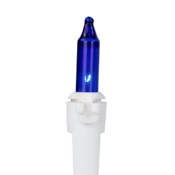 Northlight 35-Count Blue Mini Christmas Light Set, 7Ft White Wire