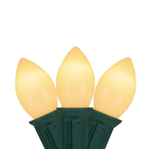 Northlight 25-Count Clear C7 Mini Christmas Light Set, 24Ft Green Wire