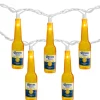 Northlight 10-Count Clear Corona Extra Beer Bottle Patio Light Set, 9Ft White Wire