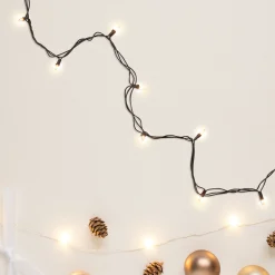 Northlight 300-Count Clear Mini Christmas Lights Set, 62.25Ft Brown Wire