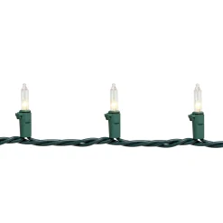 Northlight 20-Count Clear Mini Christmas Light Set, 4Ft Green Wire