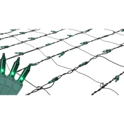 Northlight 150-Count Green Mini Incandescent Net Style Christmas Lights - 6Ft Green Wire