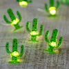 Northlight 10-Count Led Green Cactus Fairy Lights - Warm White