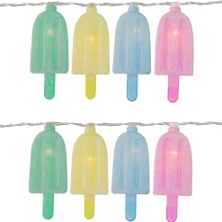 Northlight 10-Count Led Pastel Ice Pop String Lights