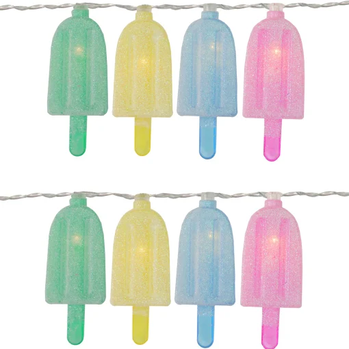 Northlight 10-Count Led Pastel Ice Pop String Lights