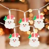 Northlight 10-Count Led Santa Claus Micro Christmas Light Set 4.5Ft, Clear Wire