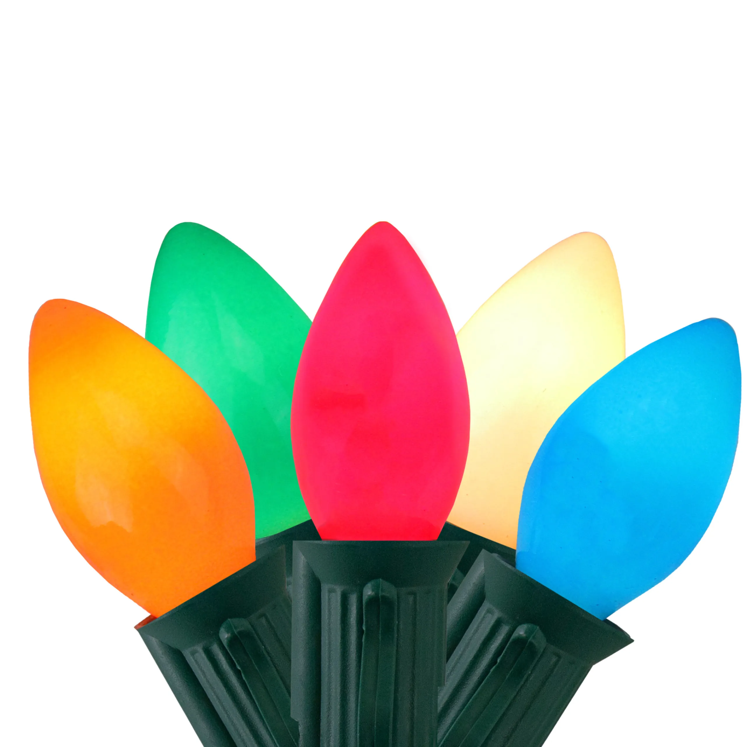 Northlight 25-Count Multi-Color C7 Mini Christmas Light Set, 24Ft Green Wire