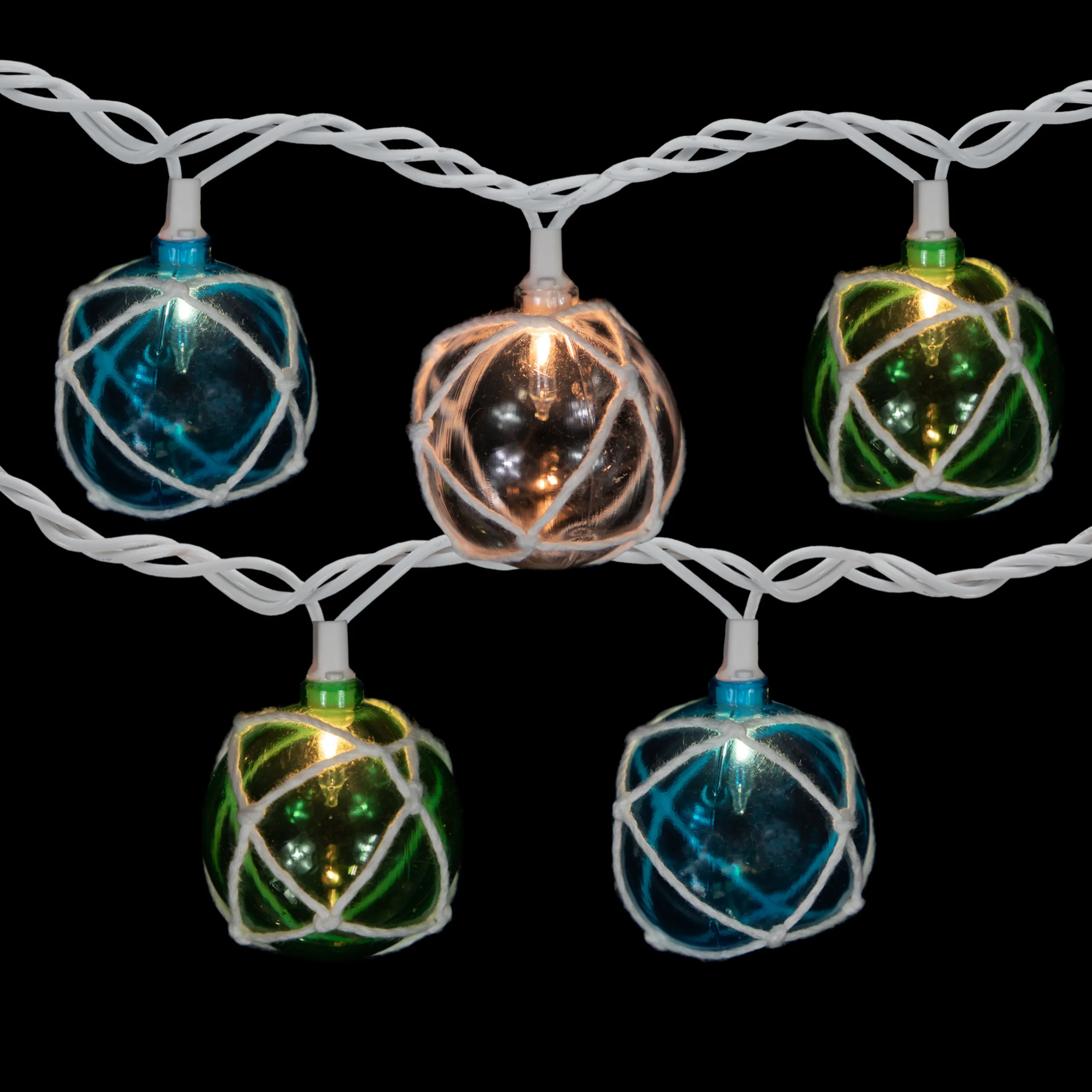 Northlight 10-Count Multicolor Globe Christmas Light Set, 6Ft White Wire