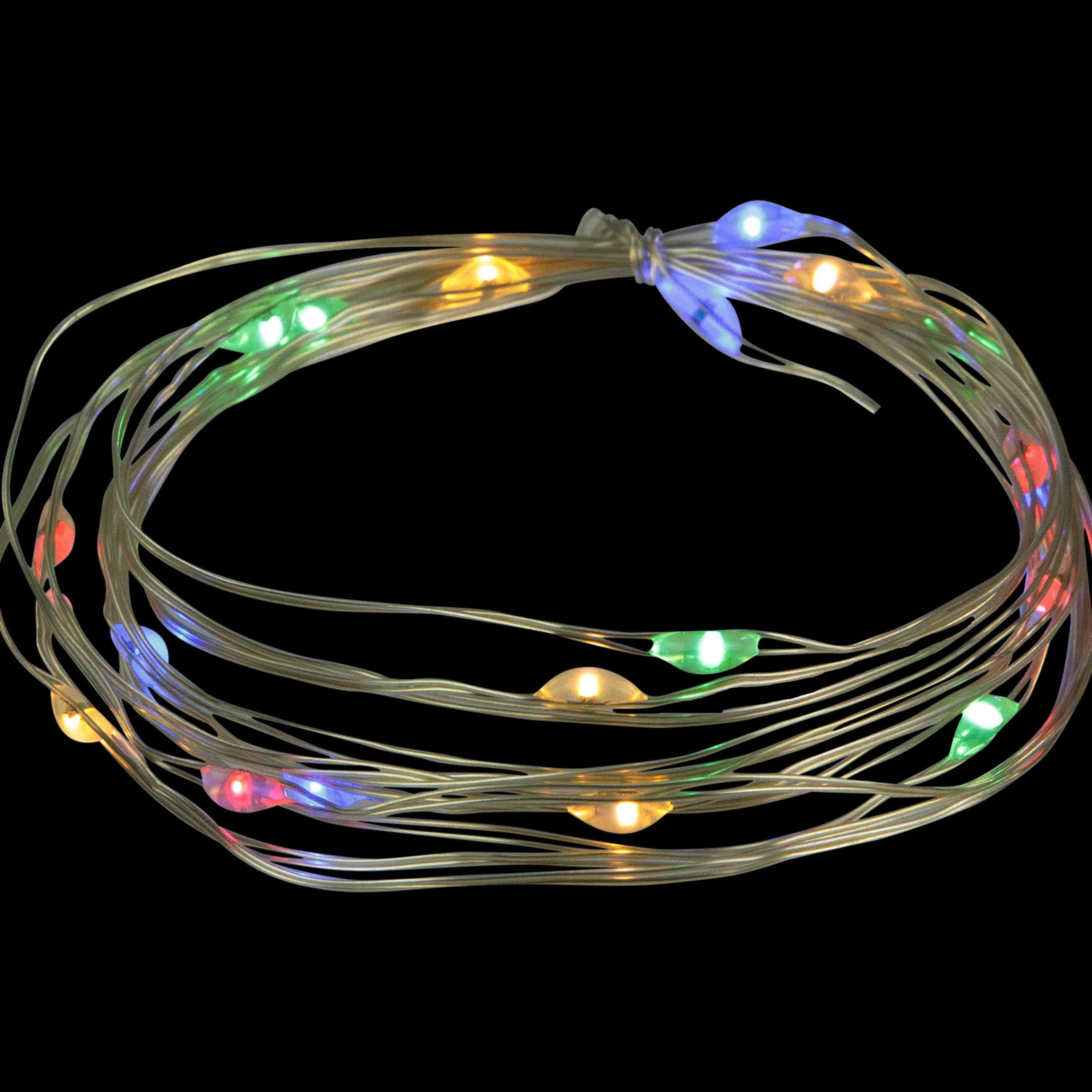Northlight 20-Count Multi-Color Led Micro Fairy Christmas Lights - 6Ft, Copper Wire