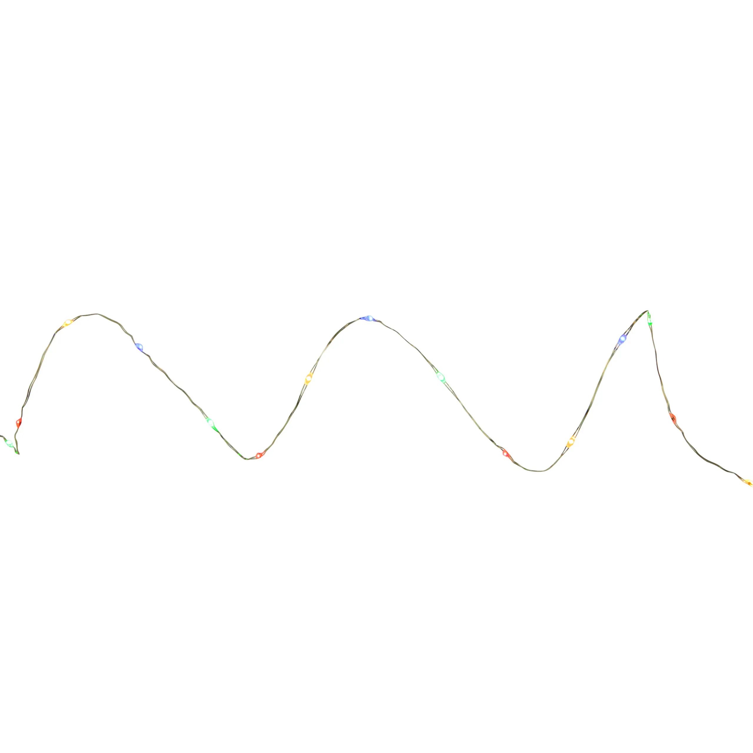 Northlight 20-Count Multi-Color Led Micro Fairy Christmas Lights - 6Ft, Copper Wire