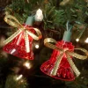 Northlight 40-Count Musical Bell Multi-Function Christmas Lights - 13 Ft Green Wire