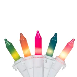Northlight 100-Count Pastel Multi-Color Mini Easter Light Set, 20Ft White Wire