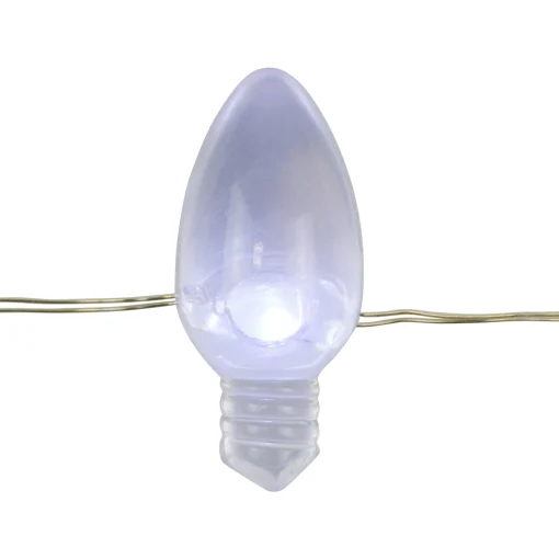 Northlight 20-Count Patriotic Americana Retro Style Bulb Led Fairy Lights, 6.25Ft, Copper Wire