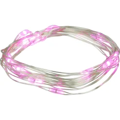 Northlight 20-Count Pink Led Micro Fairy Christmas Lights - 6Ft, Copper Wire