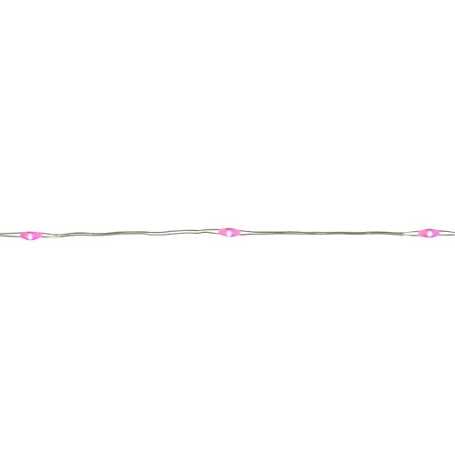 Northlight 20-Count Pink Led Micro Fairy Christmas Lights - 6Ft, Copper Wire